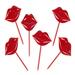 Lip Service Party Picks - Red Lips